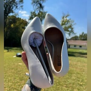 IDIFU Chic White Women's Heels